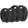 SPORTNOW 4 dalių hantelių svorių rinkinys, 2 x 5kg/7,5kg svoriai, hantelių diskų rinkinys, svorių diskai 2,5 cm hantelių strypui, Ø 30 mm anga, juodi