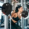 SPORTNOW 4 dalių hantelių svorių rinkinys, 2 x 5kg/7,5kg svoriai, hantelių diskų rinkinys, svorių diskai 2,5 cm hantelių strypui, Ø 30 mm anga, juodi