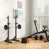 SPORTNOW 4 dalių svorių rinkinys, 2 x 5kg / 10 kg svoriai, svorių diskų rinkinys, svorių diskai 2,5 cm skersmens štangai, Ø 30 mm skylė, juodi
