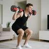 SPORTNOW 4-in-1 hantelių rinkinys, reguliuojami svarmenys, štangos, 25 kg, jėgos treniruotėms namuose