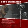SPORTNOW bokso maišas, bokso stovas su bokso kamuoliu, refleksinis strypas, 1,63-2,05 m reguliuojamo aukščio stovintis bokso kamuolys su nagais, stovintis bokso treniruoklis boksui, HDPE, dirbtinė oda