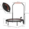 SPORTNOW mini batutas, 102 cm, su LCD monitoriumi, 4 padėčių reguliuojama rankena, iki 100 kg