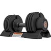 SPORTNOW reguliuojami hanteliai, 3,5/6/8/10 kg, su dėklu, neslystančiomis rankenomis, jėgos treniruotėms, plieniniai, juodi | Aosom