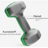 SPORTNOW Hantelių rinkinys 6 hanteliai su hantelių stovu, 2 x 1kg, 2 x 3kg, 2 x 5kg metalinių hantelių rinkinys fitnesui, gimnastikai, namuose