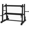 SPORTNOW Hantelių stovas 3 lygių iki 200 kg plieno juodas 131x75x80 cm