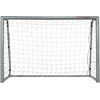 Sportnow HOMCOM Futbolo vartai su PE tinkleliu, futbolo vartai vaikams ir suaugusiems, 240 x 85 x 160 cm, plienas, PE, sodui, futbolo treniruotėms, pilkos spalvos