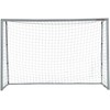 Sportnow HOMCOM Futbolo vartai su PE tinkleliu, futbolo vartai vaikams ir suaugusiems, 300 x 120 x 200 cm, plienas, PE, sodui, futbolo treniruotėms, pilkos spalvos