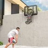 SPORTNOW krepšinio atmušiklis, 360° kampu besisukantis krepšinio atmušimo įtaisas, krepšinio atmušimo sistema, skirta krepšinio metimo pratyboms, su atmušimo rampa, vidaus ir lauko, juoda