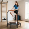 SPORTNOW mini batutas, 102 cm, su LCD monitoriumi, 4 padėčių reguliuojama rankena, iki 100 kg