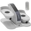 SPORTNOW mini elipsinis treniruoklis po stalu mini kryžiaus treniruoklis namams Elipsinis kojų treniruoklis su 10 žingsnių greičiu, LCD monitoriumi, nuotolinio valdymo pultu, skirtas biurui, senjorams