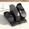 SPORTNOW mini treniruoklis kojoms ir rankoms, 12 greičių, LED ekranas, nuotolinio valdymo pultelis, neslystantis, nešiojamas, metalas, plastikas, juodas