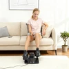 SPORTNOW mini treniruoklis kojoms ir rankoms, 12 greičių, LED ekranas, nuotolinio valdymo pultelis, neslystantis, nešiojamas, metalas, plastikas, juodas