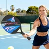 SPORTNOW paplūdimio kamuolio raketė 2 anglies pluošto paplūdimio teniso raketės su krepšiu ir neslystančia rankena, juodos spalvos