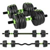 SPORTNOW reguliuojamų hantelių rinkinys 20 KG, hantelių ir štangų komplektas jėgos treniruotėms