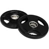 SPORTNOW svorių plokštės, 2 vnt. rinkinys, Tri-Grip, 2 x 5kg, gumuotos olimpinės plokštės, apsaugančios grindis, 5 cm skylė, trys rankenos, jėgos treniruotėms