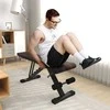 SPORTNOW Sulankstomas treniruočių suolas, 6 padėčių atlošas, 4 padėčių sėdynė, metalinis, paminkštintas, juodas