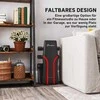 SPORTNOW Sulankstomas treniruočių suolas, 6 padėčių atlošas, 4 padėčių sėdynė, metalinis, paminkštintas, juodas