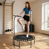 SPORTNOW treniruočių batutas (rebounder), 5 padėčių reguliuojama rankena, juodas