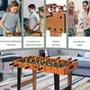 Stalo futbolo žaidimas su nerūdijančio plieno strypais, paaugliams ir suaugusiems, 84,5x40x61,2 cm, Juodas - HOMCOM