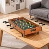 Stalo futbolo žaidimas su nerūdijančio plieno strypais, paaugliams ir suaugusiems, 84,5x40x61,2 cm, Juodas - HOMCOM