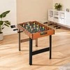 Stalo futbolas HOMCOM su nerūdijančio plieno strypais, jaunimui ir suaugusiems, 84,5x40x61,2 cm, juodas