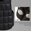 20 kg svorio liemenė su reguliuojamais svoriais, juoda