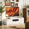 TV staliukas HOMCOM TV spintelė su 2 durelėmis, stalčiumi, 160 cm ilgio, televizoriams iki 65 colių, balta
