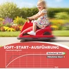 Vaikiškas akumuliatorinis automobilis AIYAPLAY, 360 laipsnių besisukantis, su vairu, LED šviesomis, muzikos funkcija, 3-8 metai, raudonas