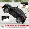 Vaikiškas automobilis HOMCOM Mercedes-Benz AMG GLA45, licencijuotas elektromobilis su nuotolinio valdymo pulteliu, 2 x 35 W varikliai, MP3, saugos diržas, 37–60 mėn., juodas