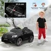 Vaikiškas automobilis HOMCOM Mercedes-Benz AMG GLA45, licencijuotas elektromobilis su nuotolinio valdymo pulteliu, 2 x 35 W varikliai, MP3, saugos diržas, 37–60 mėn., juodas