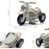 Vaikiškas elektrinis motociklas AIYAPLAY, 6V, su muzika ir burbulų pūtimo funkcija, su žibintais, 2,5-3 km/val., 2-5 metų vaikams, iki 30 kg, kreminės baltos spalvos