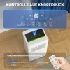 Ventiliatorius Mobilus oro kondicionierius HOMCOM 3 viename, oro vėsintuvas su vėsinimo, sausinimo ir ventiliatoriaus funkcijomis, ištraukimo žarna, 9000 BTU, automatinis, su nuotolinio valdymo pulteliu, laikmačiu, užraktu nuo vaikų, baltas