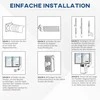 Mobilus oro kondicionierius HOMCOM 2,6 kW, 3-in-1, vėsinimas, sausinimas ir ventiliacija, 12-18㎡, 24 val. laikmatis, su nuotolinio valdymo pulteliu, 2 greičio lygiai