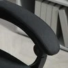 Vinsetto ergonominė biuro kėdė su atlošimo funkcija, galvos atrama, porankiais, reguliuojamu aukščiu ir kojų atrama, juoda