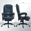 Vinsetto biuro kėdė su 7 taškų masažu, ergonomiškas biuro krėslas su atlošimo funkcija, reguliuojamo aukščio vadovo kėdė su nuotolinio valdymo pulteliu, išlaikanti iki 120 kg, skirta darbo kambariui, biurui, mėlyna