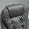 "Vinsetto" biuro kėdė su masažo funkcija, ergonomiška darbo kėdė su atsilenkimo funkcija, šildymo funkcija, kompiuterio kėdė su atrama kojoms, reguliuojamo aukščio, pilka