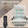"Vinsetto" biuro kėdė su masažo funkcija, ergonomiška darbo kėdė su atsilenkimo funkcija, šildymo funkcija, reguliuojamo aukščio kompiuterio kėdė su atramomis kojoms, sukimosi funkcija, kreminė