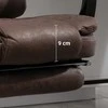 Vinsetto biuro kėdė su masažo funkcija, ergonomiška darbo kėdė su atlošimo ir šildymo funkcija, reguliuojamo aukščio kompiuterio kėdė su kojų atrama, šonine kišene ir pulteliu, ruda