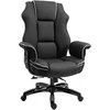 Vinsetto Eko odos biuro kėdė su supimo funkcija - juoda 76x80x118-124 cm