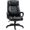 Vinsetto Ergonominė žaidimų kėdė, kompiuterio kėdė 6 vibracijos taškai - juoda