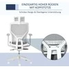 Vinsetto Ergonomiška biuro kėdė su galvos atlošu, juosmens pagalvėle, 3D porankis