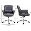 Vinsetto Ergonomiška biuro kėdė su supimo funkcija, reguliuojamo aukščio, keliamoji galia iki 120 kg, 67x69x92-102 cm