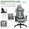 Vinsetto Ergonomiška kompiuterinių žaidimų kėdė su nuimama galvos ir juosmens pagalvėle, supimo funkcija, pilka 73x57x127-135 cm