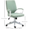 "Vinsetto" ergonomiška kompiuterio kėdė su supimo funkcija - Žalia+balta 62x69x92-100 cm