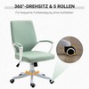 "Vinsetto" ergonomiška kompiuterio kėdė su supimo funkcija - Žalia+balta 62x69x92-100 cm
