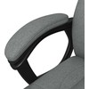 Vinsetto Ergonomiška kompiuterio kėdė su supimo funkcija, reguliuojamo aukščio, galvos atrama, porankiai, pilka, lino išvaizdos, 66x75x110-120cm