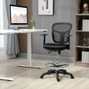 Vinsetto Ergonomiška rašomojo stalo kėdė su kojų atrama 95-115 cm - juoda