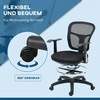 Vinsetto Ergonomiška rašomojo stalo kėdė su kojų atrama 95-115 cm - juoda