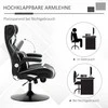 Vinsetto Kompiuterinių žaidimų kėdė su supimo funkcija, ergonomiška kompiuterio kėdė su garsiakalbiu, juosmens ir kaklo atrama