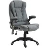 Vinsetto Masažinė kėdė vadovų kėdė biuro kėdė reguliuojamo aukščio ergonominė masažinė pilka 67 x 74 x 116-126 cm